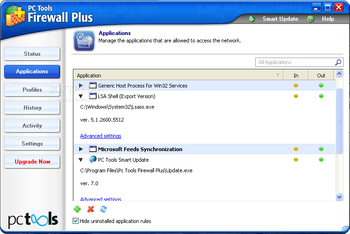PC Tools Firewall Plus screenshot 2