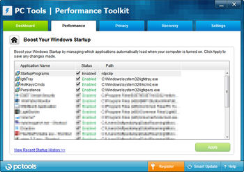 PC Tools Performance Toolkit screenshot 8