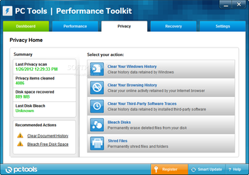 PC Tools Performance Toolkit screenshot 9