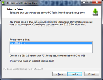 PC Tools Simple Backup screenshot