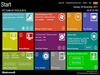 PC TuneUp Tools 2013 screenshot