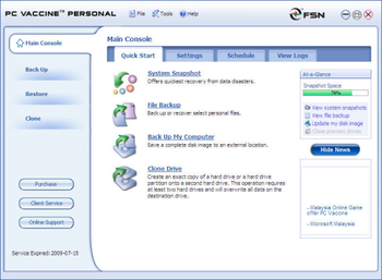 PC Vaccine Personal screenshot