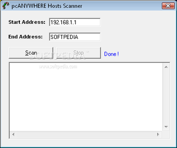 pcANYWHERE Hosts Scanner screenshot