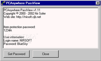 PCAnywhere PassView screenshot