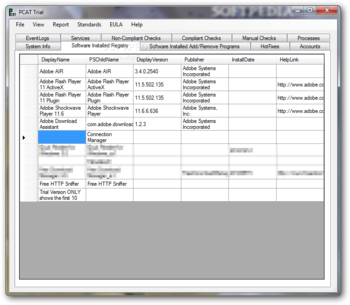 PCAT screenshot 2