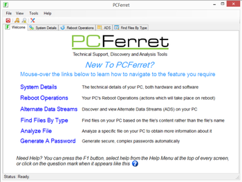 PCFerret screenshot