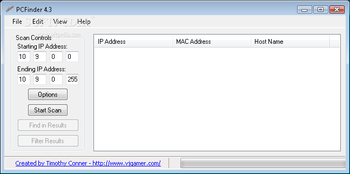 PCFinder screenshot