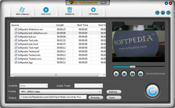 PCHand Media Converter Pro screenshot