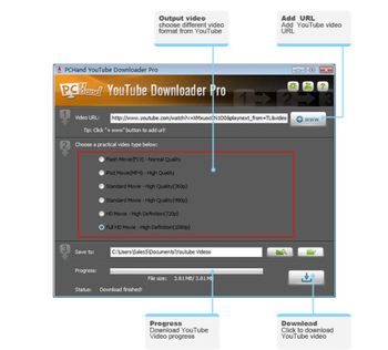 PCHand YouTube Downloader Pro screenshot