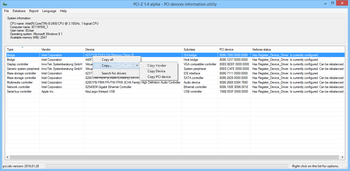 PCI-Z screenshot