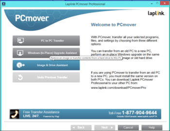 PCmover Express screenshot