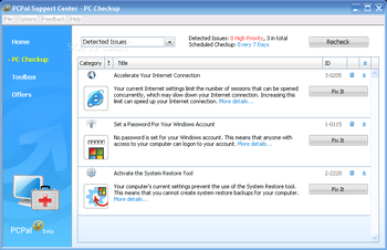 PCPal screenshot 2