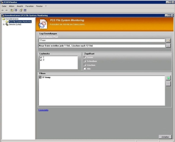PCS File System Monitor screenshot
