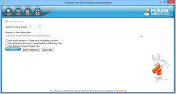 PCSleek Error Cleaner screenshot 2