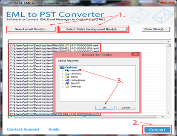 PCVARE EML to PST Converter screenshot