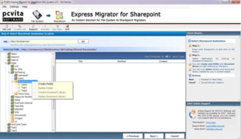 PCVITA Express Migrator for Sharepoint screenshot 4