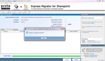 PCVITA Express Migrator for Sharepoint screenshot 7
