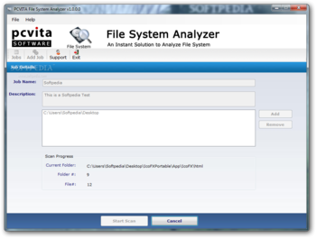 PCVITA File System Analyzer screenshot 2