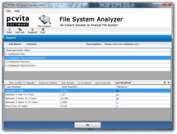 PCVITA File System Analyzer screenshot 5