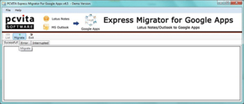 PCVITA Lotus Notes to Google Apps screenshot