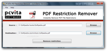 PCVITA PDF Restriction Remover screenshot