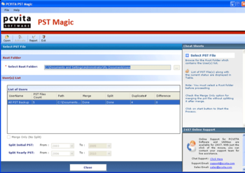 PCVITA PST Magic screenshot
