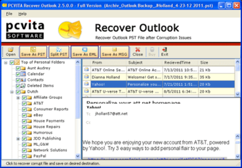 PCVITA Recover Outlook screenshot 3