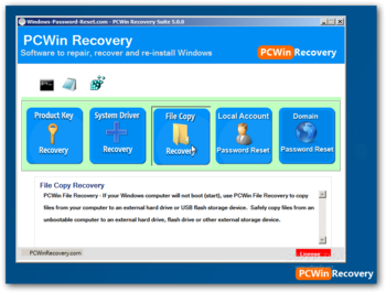 PCWin Recovery Suite screenshot 4
