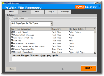 PCWin Recovery Suite screenshot 7