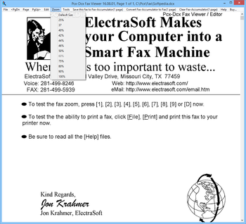 Pcx-Dcx Fax Viewer screenshot 3