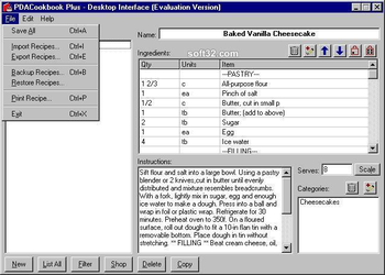 PDACookbook Plus screenshot 3