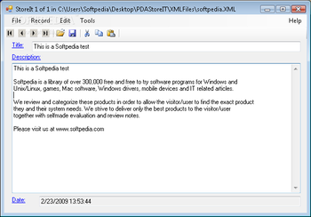 PDAStorIT screenshot