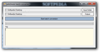 pdb2mobi batch converter screenshot
