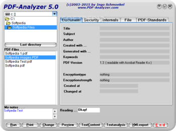 PDF-Analyzer screenshot