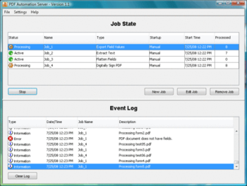 PDF Automation Server screenshot