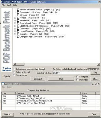PDF Bookmark Print Batch screenshot 3