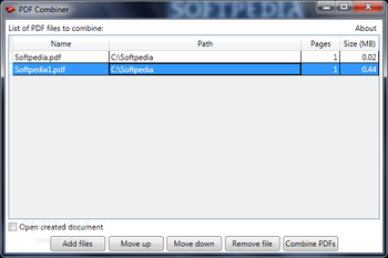 PDF Combiner screenshot
