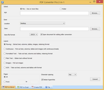 PDF Converter Pro Two-in-One screenshot