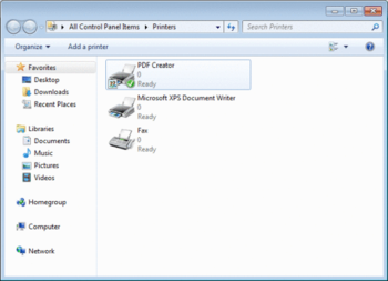 PDF Creator for Windows 7 screenshot