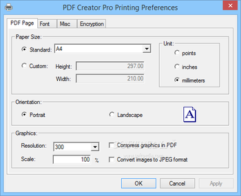 PDF Creator Pro (formerly Vista PDF Creator) screenshot