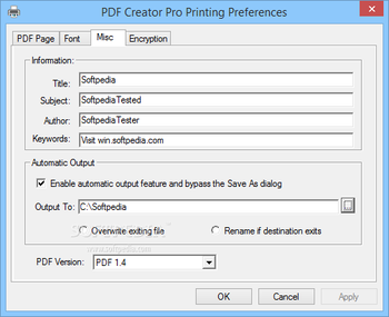 PDF Creator Pro (formerly Vista PDF Creator) screenshot 2