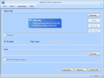 PDF Creator Pro screenshot