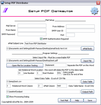 PDF Distributor screenshot