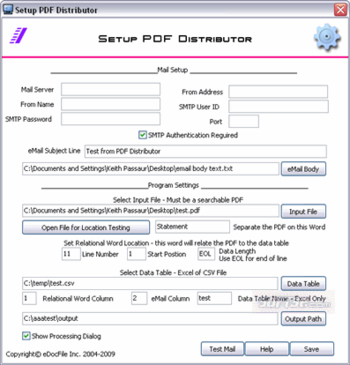 PDF Distributor screenshot 2