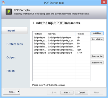 PDF Encrypt Tool screenshot