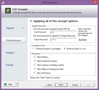 PDF Encrypter screenshot 2