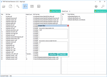 PDF File Email Extractor screenshot 2