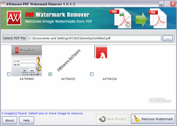 Pdf file Watermark Remover screenshot 2
