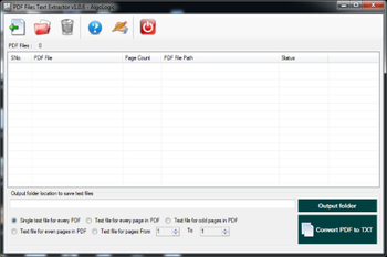 PDF Files Text Extractor screenshot