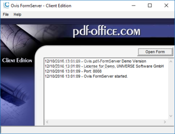 pdf-FormServer screenshot